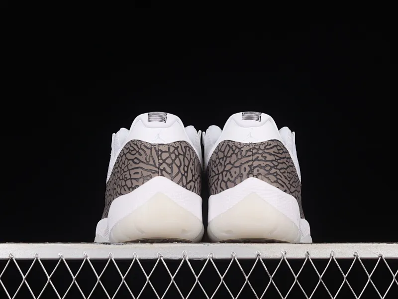 All categories Air Jordan Jordan series basketball shoes Air Jordan 11 F version Air Jordan AJ11 Low "White Cement" AJ11 Joe 11 white cement gray snake pattern genuine carbon AV2187-140